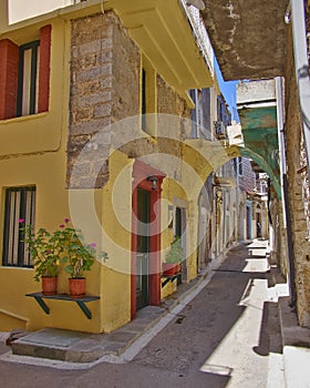 Picturesque alley, Chios island