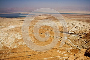 Picturesque ancient mountains about the Dead Sea