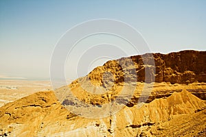 Picturesque ancient mountains about the Dead Sea