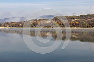 Picturesque autumn view of Ticha Dam