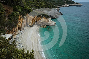 Picturesque beach of Mylopotamos, Pelion, Greece