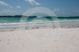 Picturesque blue ocean on White haven beach