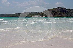 Picturesque blue ocean on White haven beach