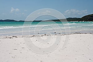 Picturesque blue ocean on White haven beach