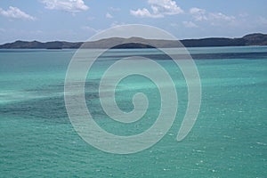 Picturesque blue ocean on White haven beach