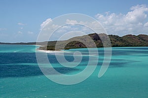 Picturesque blue ocean on White haven beach