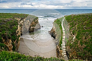 Picturesque Cala Hermita  in Galicia, Spain photo