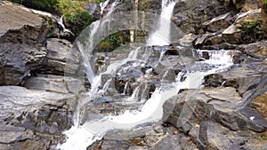 Picturesque Cascade Waterfall in Jungles. Doi inthanon National Park, Chiang Mai region, Thailand, able to loop