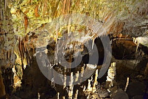 Picturesque cave view