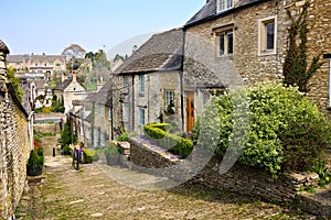 Chipping Steps of the Cotswolds village of Tetbury, England photo