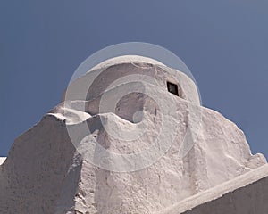 Picturesque church dome, Mykonos island, Greece