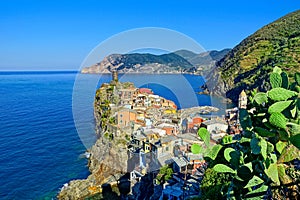 Picturesque Cinque Terre village of Vernazza, Italy