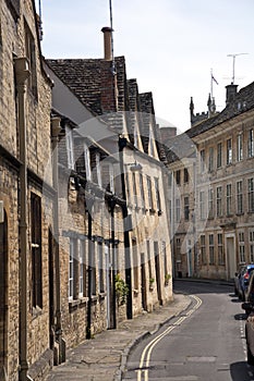 Picturesque Cirencester`s quaint old streets