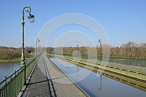 Picturesque city of Briare in Loiret