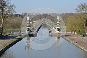 Picturesque city of Briare in Loiret