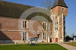 Picturesque city of Gien in Loiret