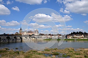 Picturesque city of Gien in Loiret
