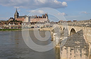 Picturesque city of Gien in Loiret