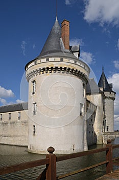 Picturesque city of Sully sur Loire in Loiret