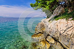 The picturesque coast of the Adriatic sea