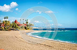 Picturesque coast in Benalmadena town