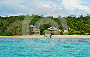 Picturesque coast of Cerf island