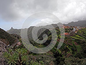 Picturesque and colorful Village of Las Carboneras in Anaga Rural park, Tenerife, Canary Islands, Spain