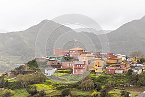 Picturesque and colorful Village of Las Carboneras in Anaga Rural park, Tenerife, Canary Islands, Spain