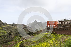 Picturesque and colorful Village of Las Carboneras in Anaga Rural park, Tenerife, Canary Islands, Spain