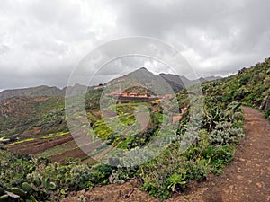 Picturesque and colorful Village of Las Carboneras in Anaga Rural park, Tenerife, Canary Islands, Spain