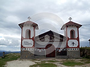 Chapel Saint Toribio de Mogrovejo, cloudy day, Toribio de Mogrovejo neighborhood, Chachapoyas, Peru, South America photo