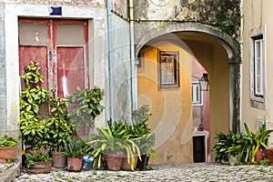 Picturesque corner in Sintra. Portugal