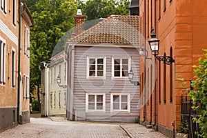 Picturesque corner. Vadstena. Sweden photo