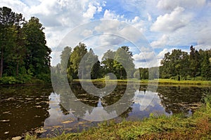 Picturesque corners of Pavlovsk park