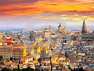 Picturesque dawn view of Toledo