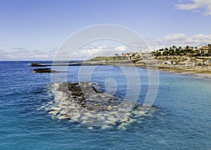 Picturesque El Duque beach in Tenerife