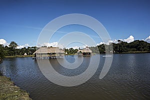 picturesque and exotic lagoon with clean waters El Milagro miracles lagoon peru