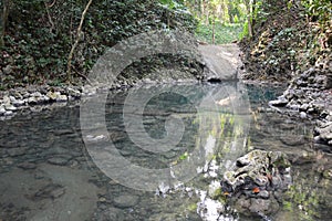 Siete Altares Waterfall in Livingston Guatemala photo