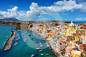 Procida island in Mediterranean sea, Naples, Italy photo