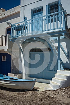 Picturesque fishing village of Klima on the island of Milos