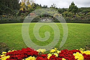 Picturesque glade in Butchard-garden in Canada