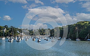 Picturesque harbor of Doeland in French Brittany