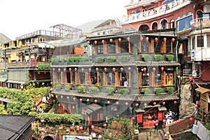 Picturesque historic village Jiufen Taiwan