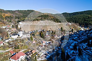 Malebná historická dedina Špania Dolina, Slovensko