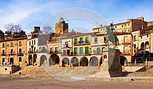 Picturesque house at Plaza Mayor. Trujillo