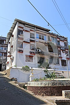 Picturesque Houses, Old Quarter, Fontainhas, Altinho, Panaji, Goa, India photo