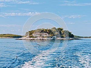 Picturesque island in the Mediterranian sea