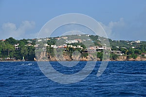 The picturesque island of Saint Lucia in West indies