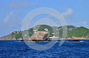 The picturesque island of Saint Lucia in West indies