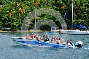 The picturesque island of Saint Lucia in West indies